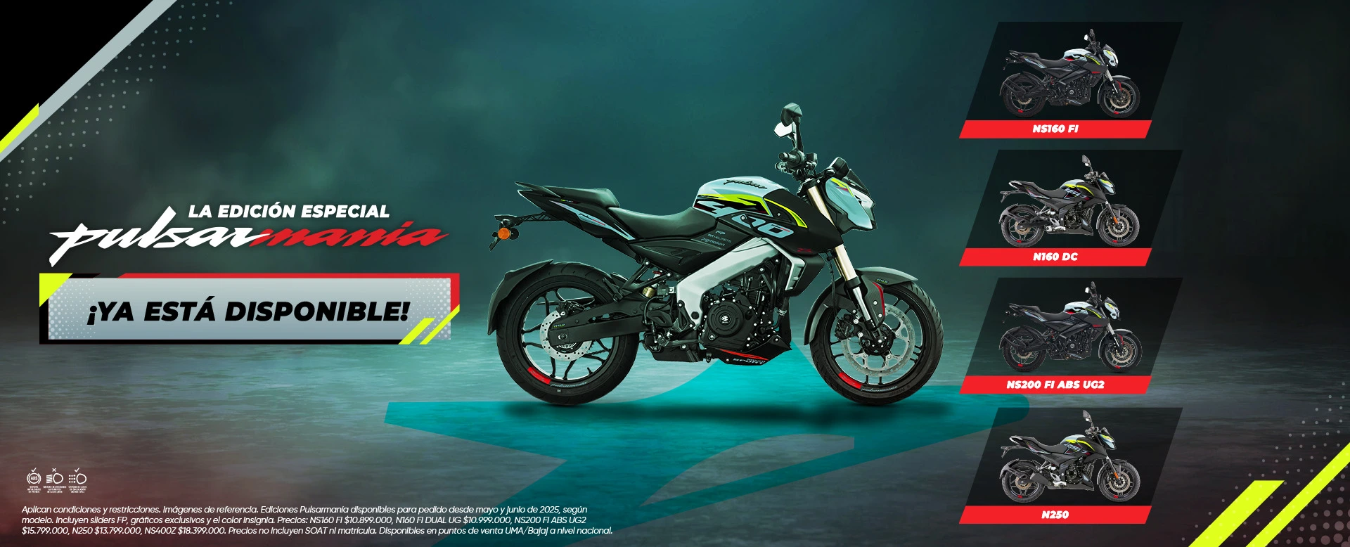 Banner PulsarManía - Promoción especial en motos Pulsar